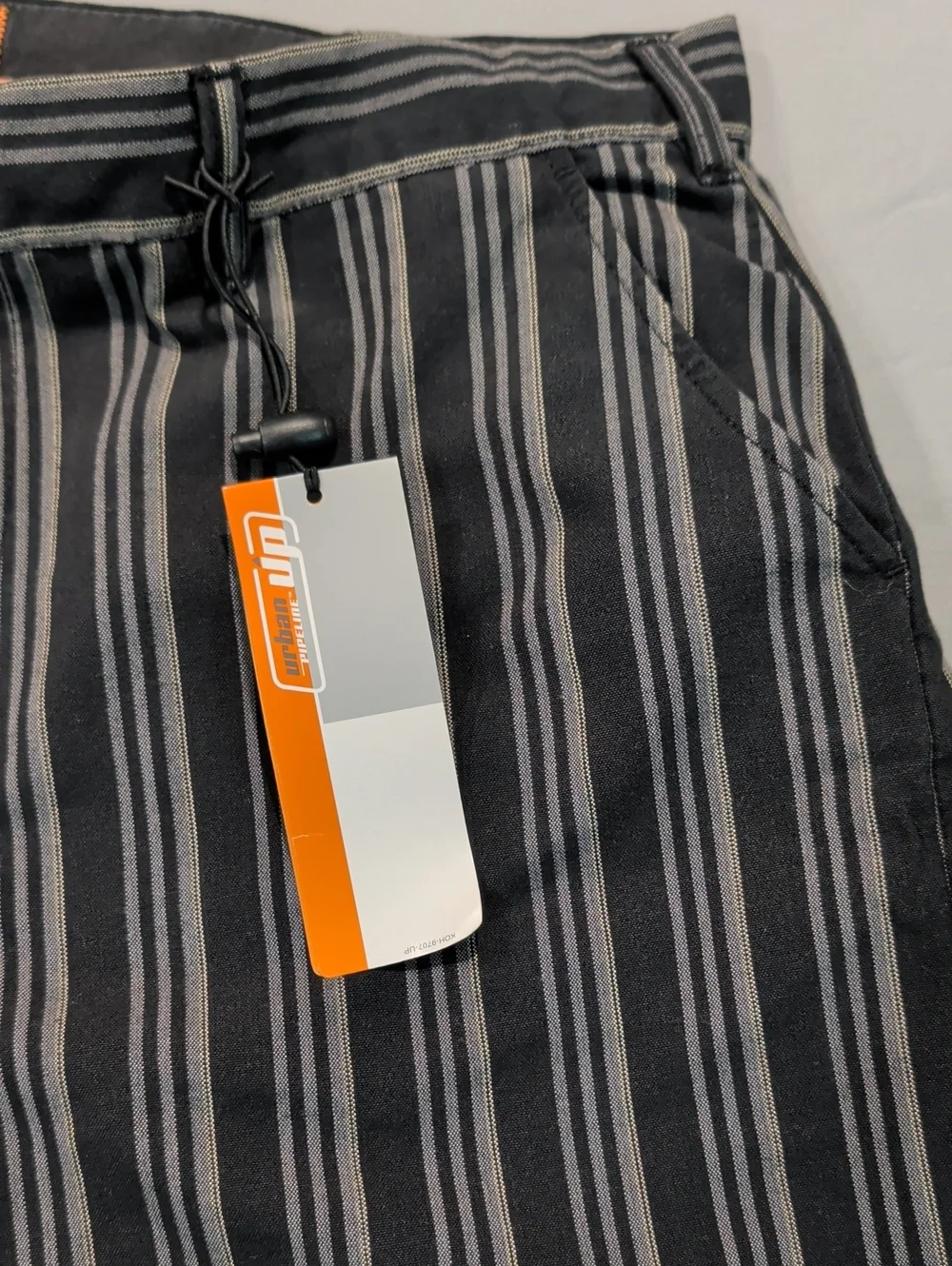 Urban Pipeline Black Wide-leg Pinstripe Pants - Size 38x32 NWT